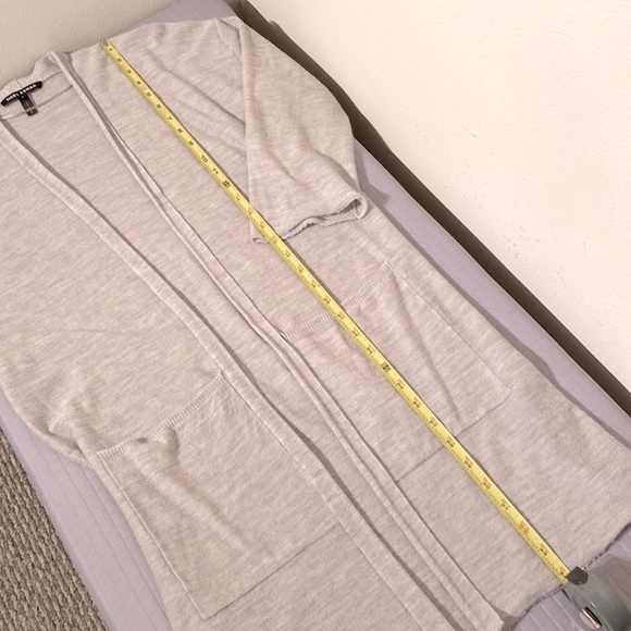 Noel Asmar Chloe Open Front Cardigan 100% merino wool in Luna (grey) size Small - Picture 10 of 10